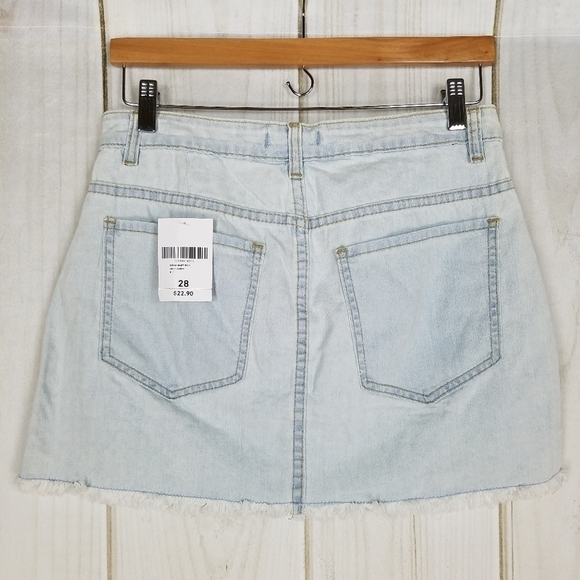 Forever 21 Boho Jean Mini Skirt - Picture 2 of 10